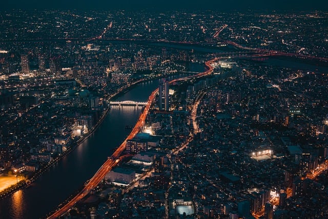 Noćni pogled na Tokio